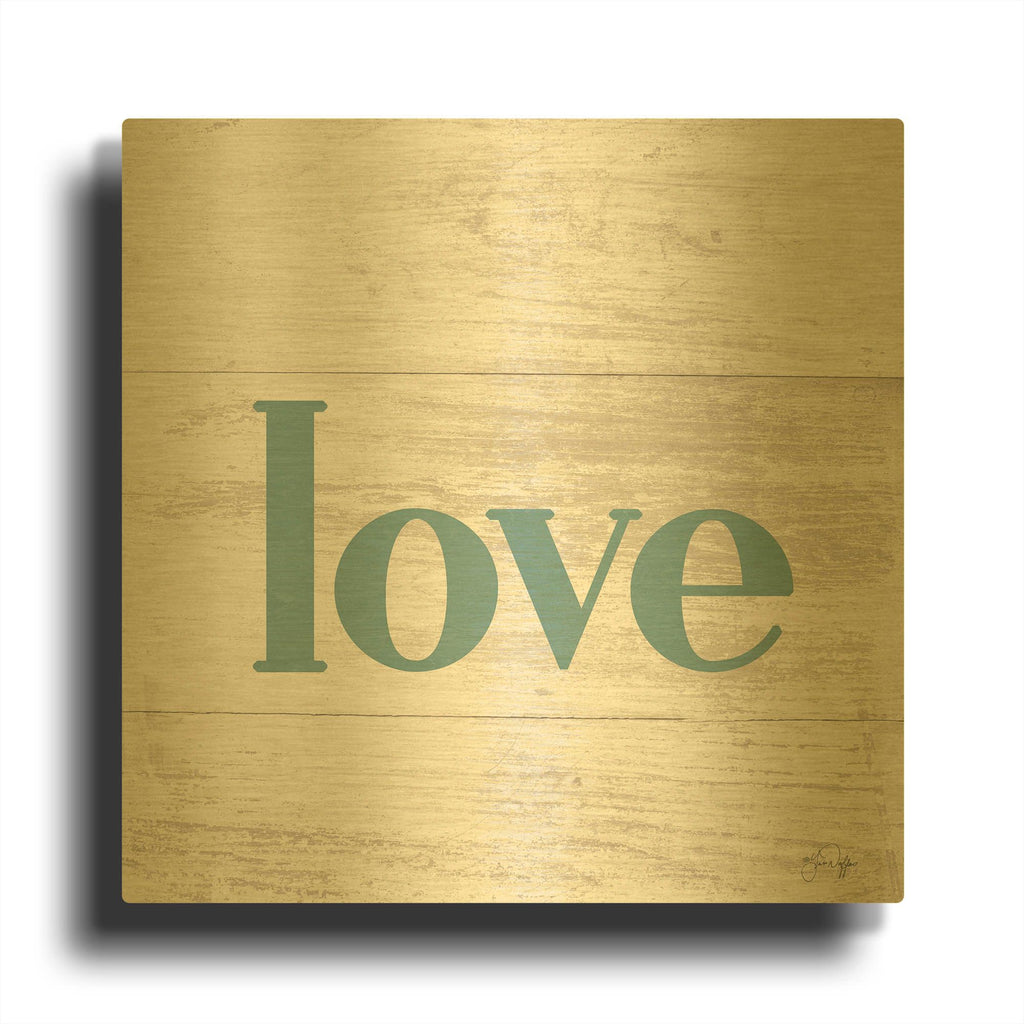 'Love' By Yass Naffas Designs Gold Metal Wall Art
