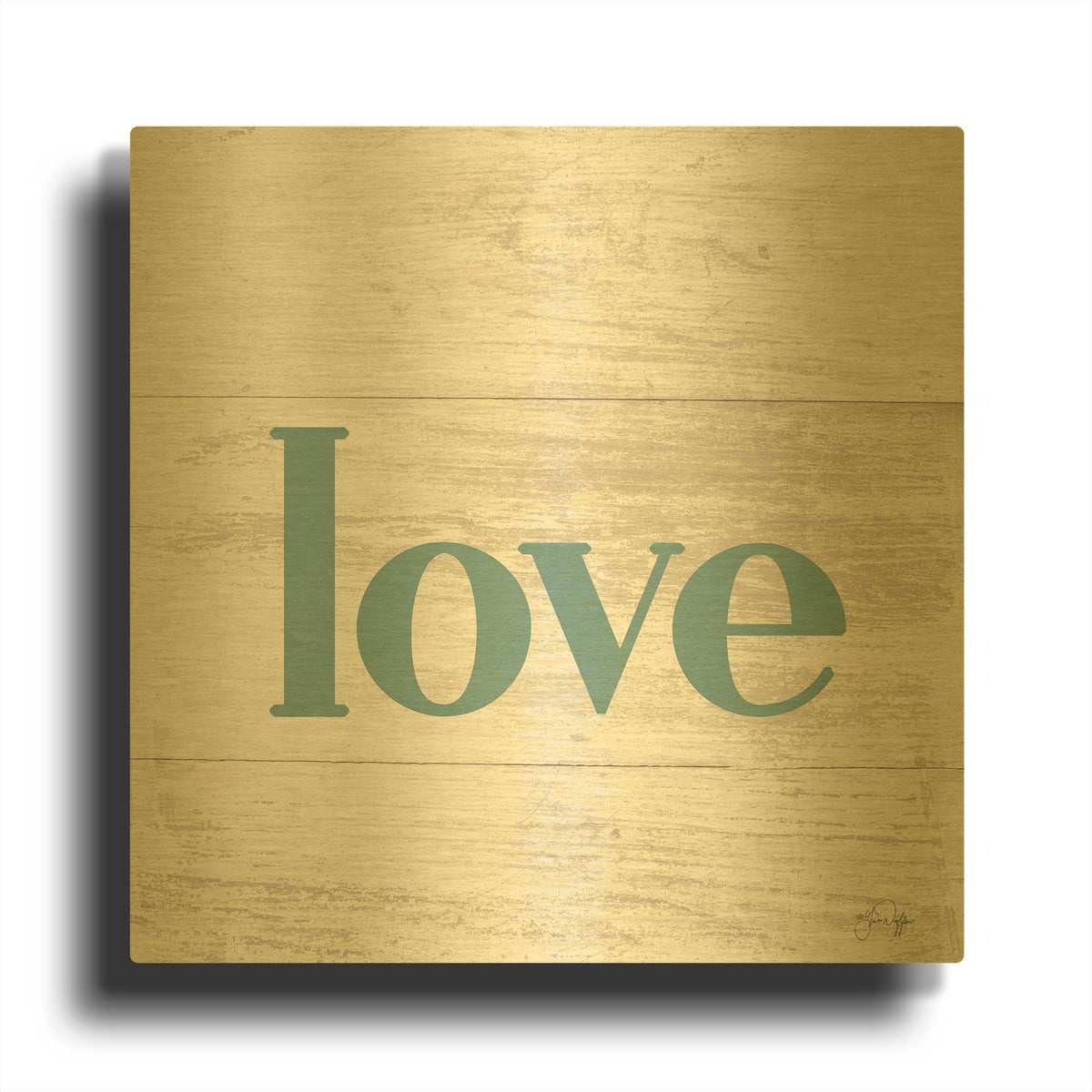 'Love' By Yass Naffas Designs Gold Metal Wall Art