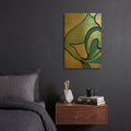'Mysterious Movement' By Yass Naffas Designs Gold Metal Wall Art