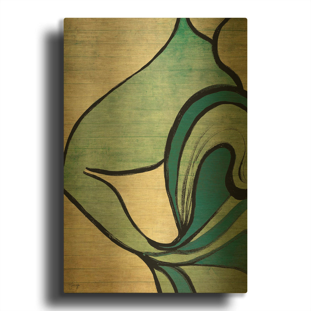 'Mysterious Movement' By Yass Naffas Designs Gold Metal Wall Art