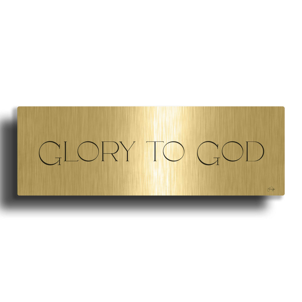 'Glory to God' By Yass Naffas Designs Gold Metal Wall Art