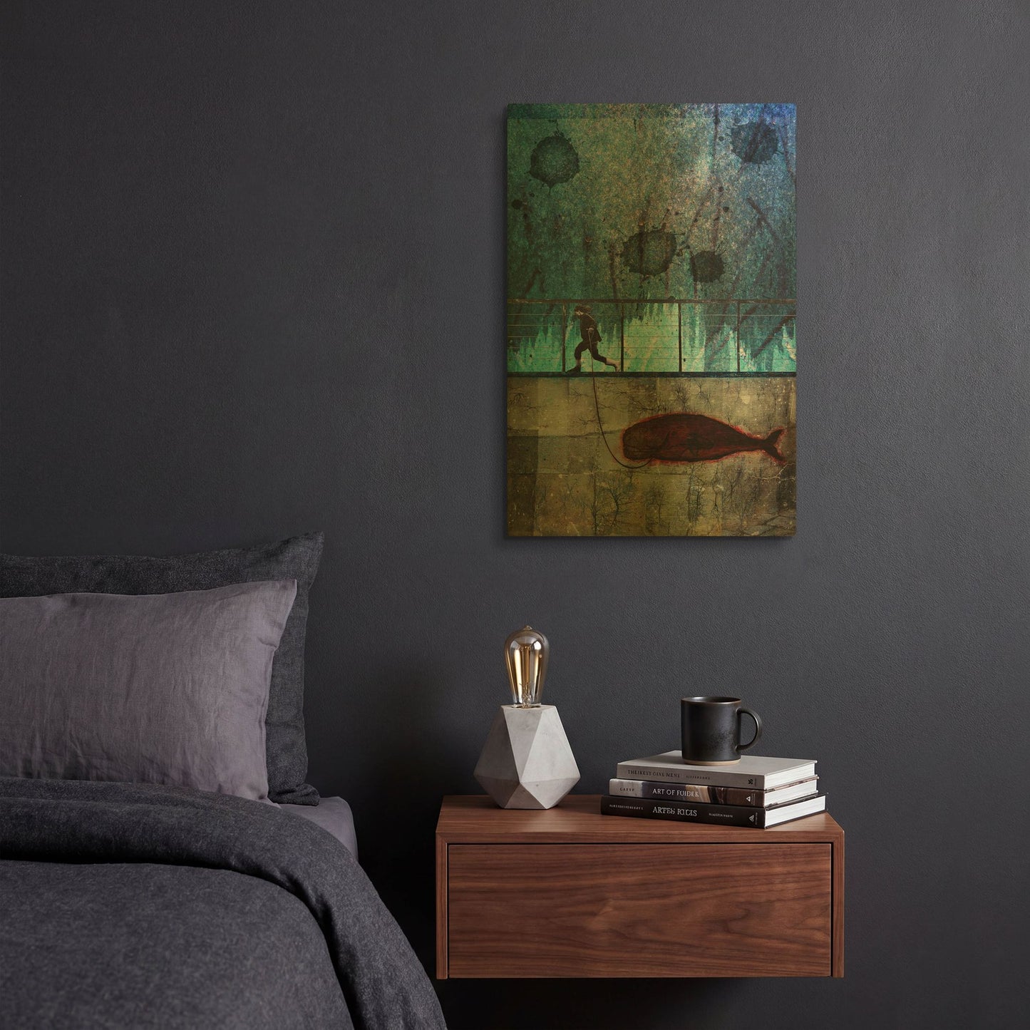 'Imaginary Friend' By DB Waterman Gold Metal Wall Art