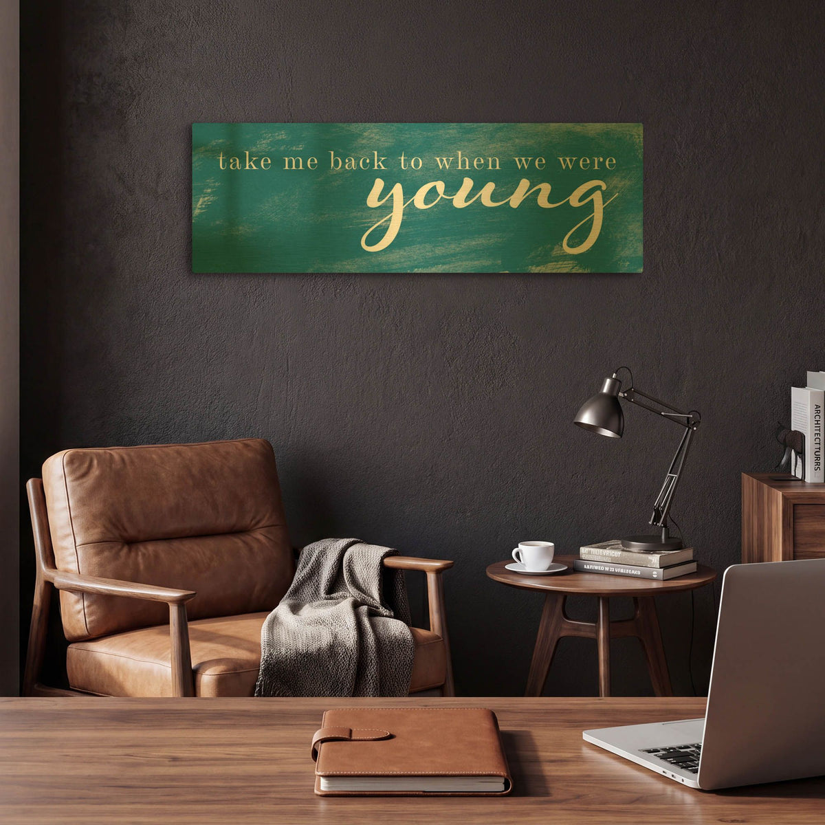 'When We Were Young' By Yass Naffas Designs Gold Metal Wall Art