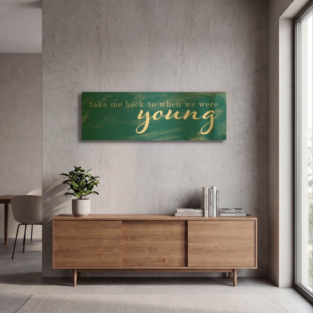 'When We Were Young' By Yass Naffas Designs Gold Metal Wall Art
