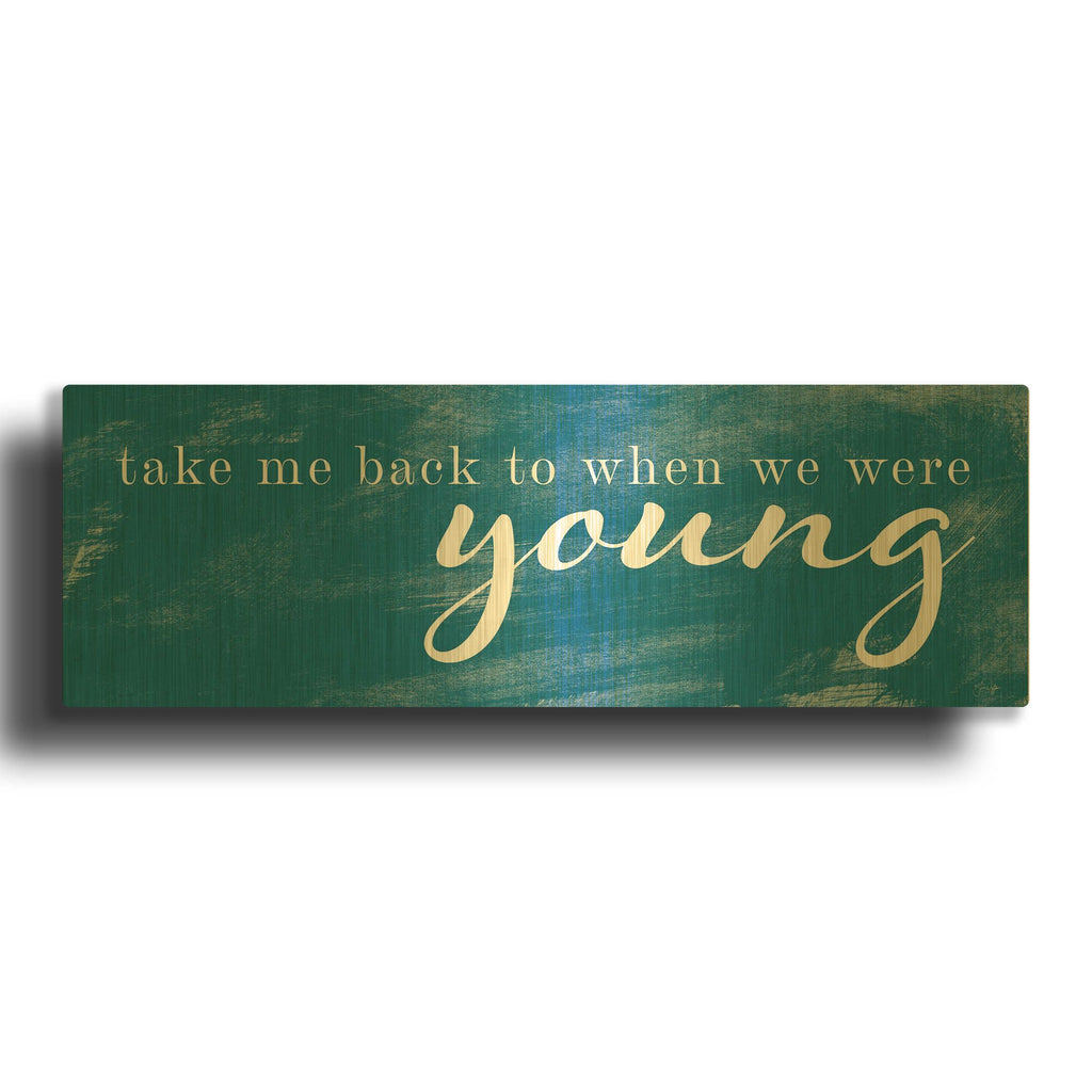 'When We Were Young' By Yass Naffas Designs Gold Metal Wall Art