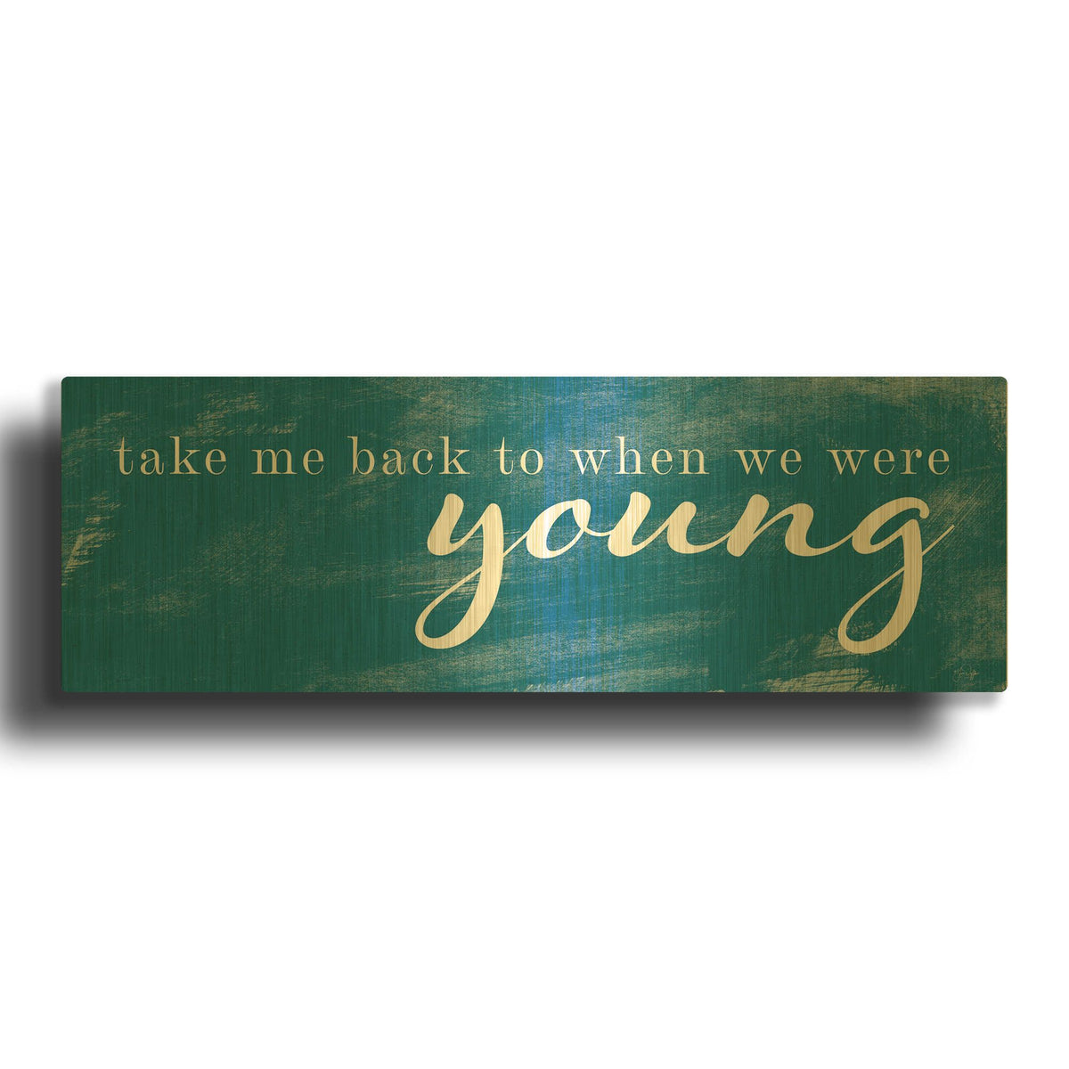 'When We Were Young' By Yass Naffas Designs Gold Metal Wall Art