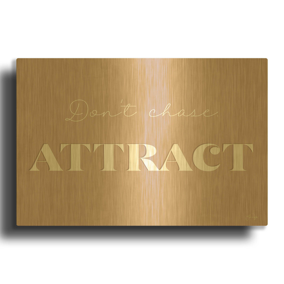 'Attract' By Yass Naffas Designs Gold Metal Wall Art