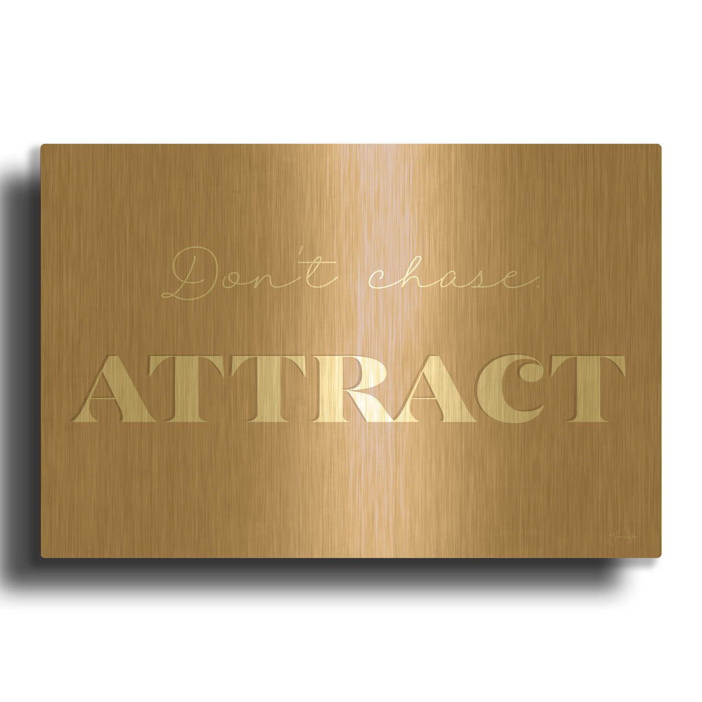 'Attract' By Yass Naffas Designs Gold Metal Wall Art