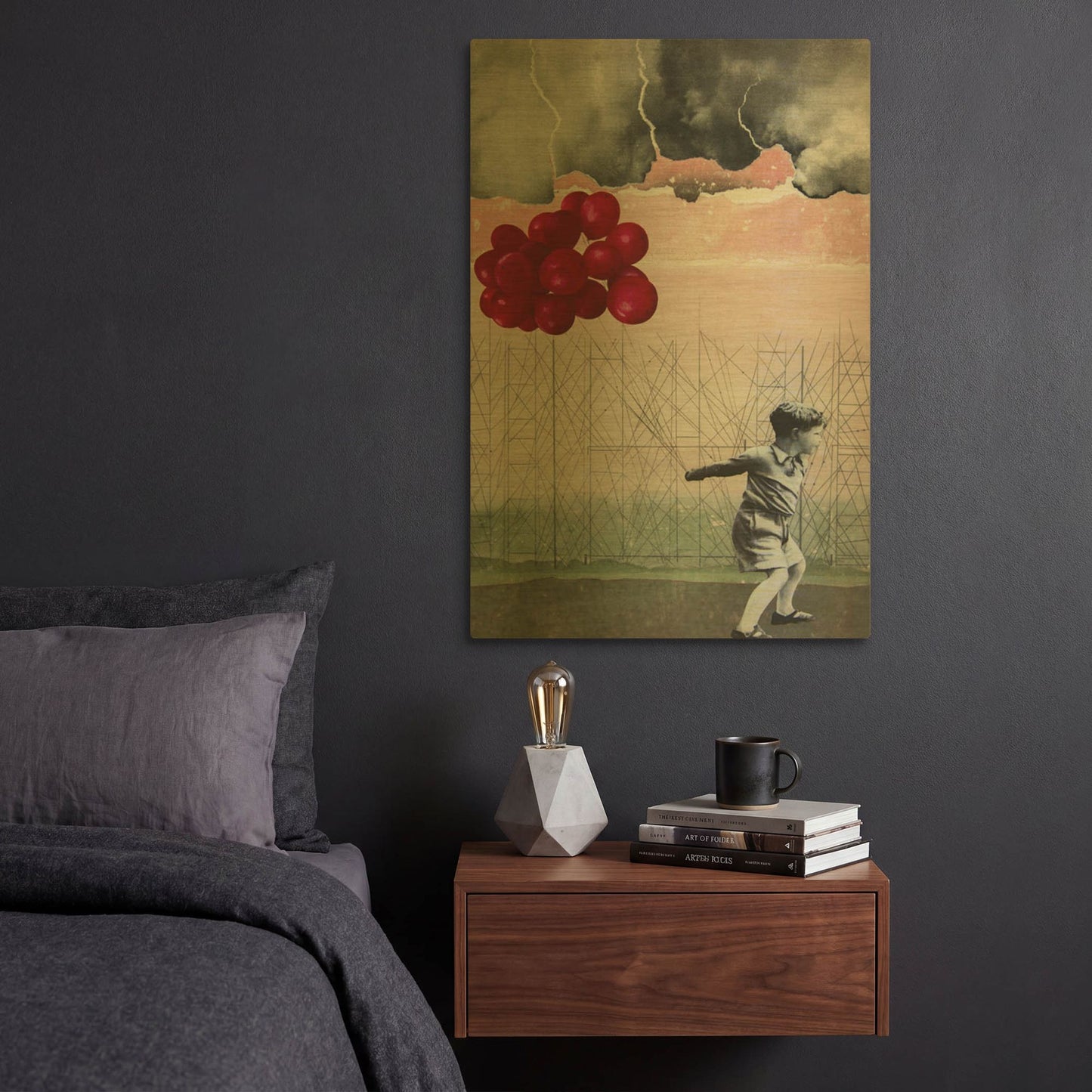'Lucky Day' By DB Waterman Gold Metal Wall Art