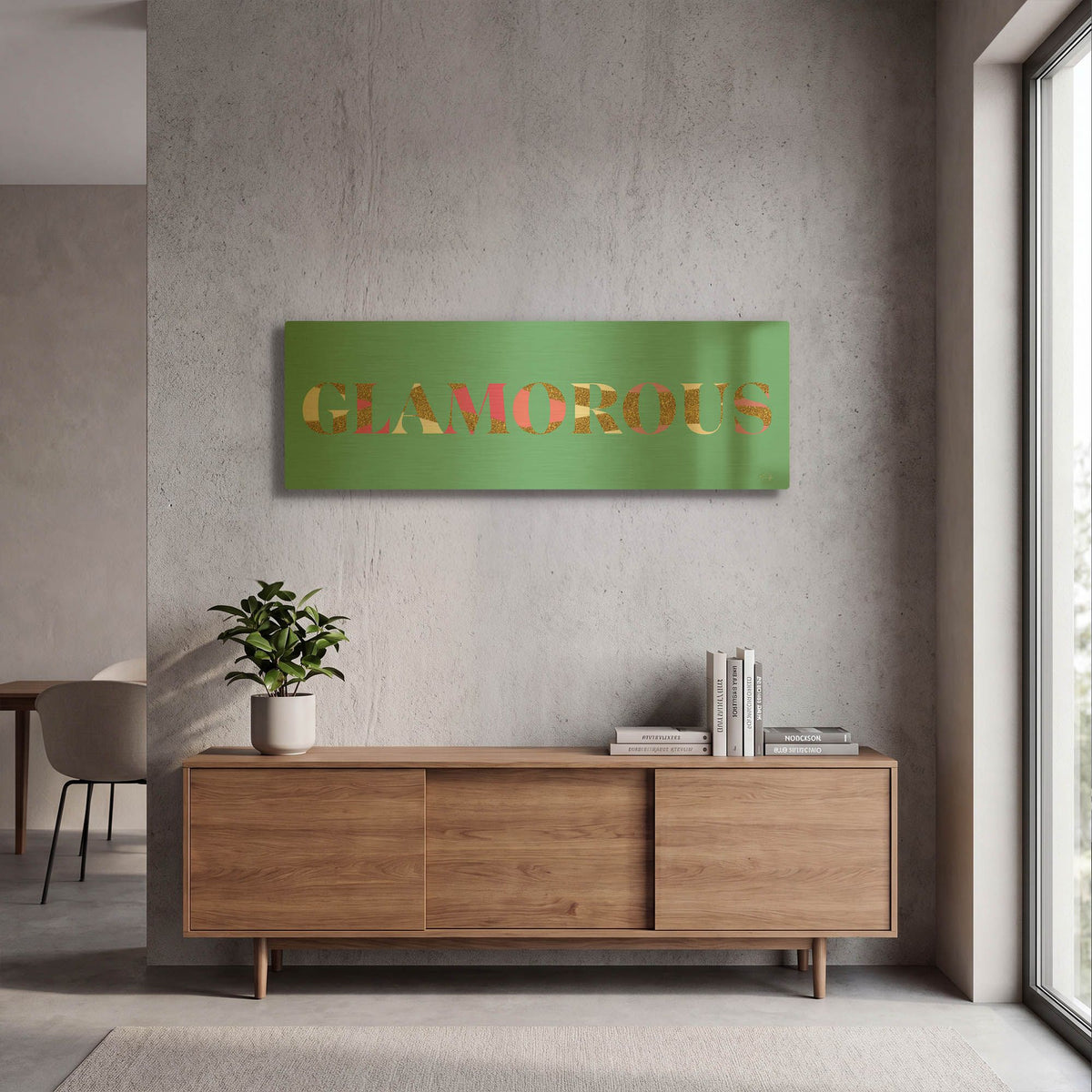 'Glamourous' By Yass Naffas Designs Gold Metal Wall Art