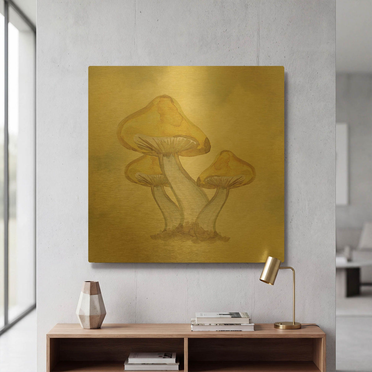 'Strangest of Places' By Yass Naffas Designs Gold Metal Wall Art