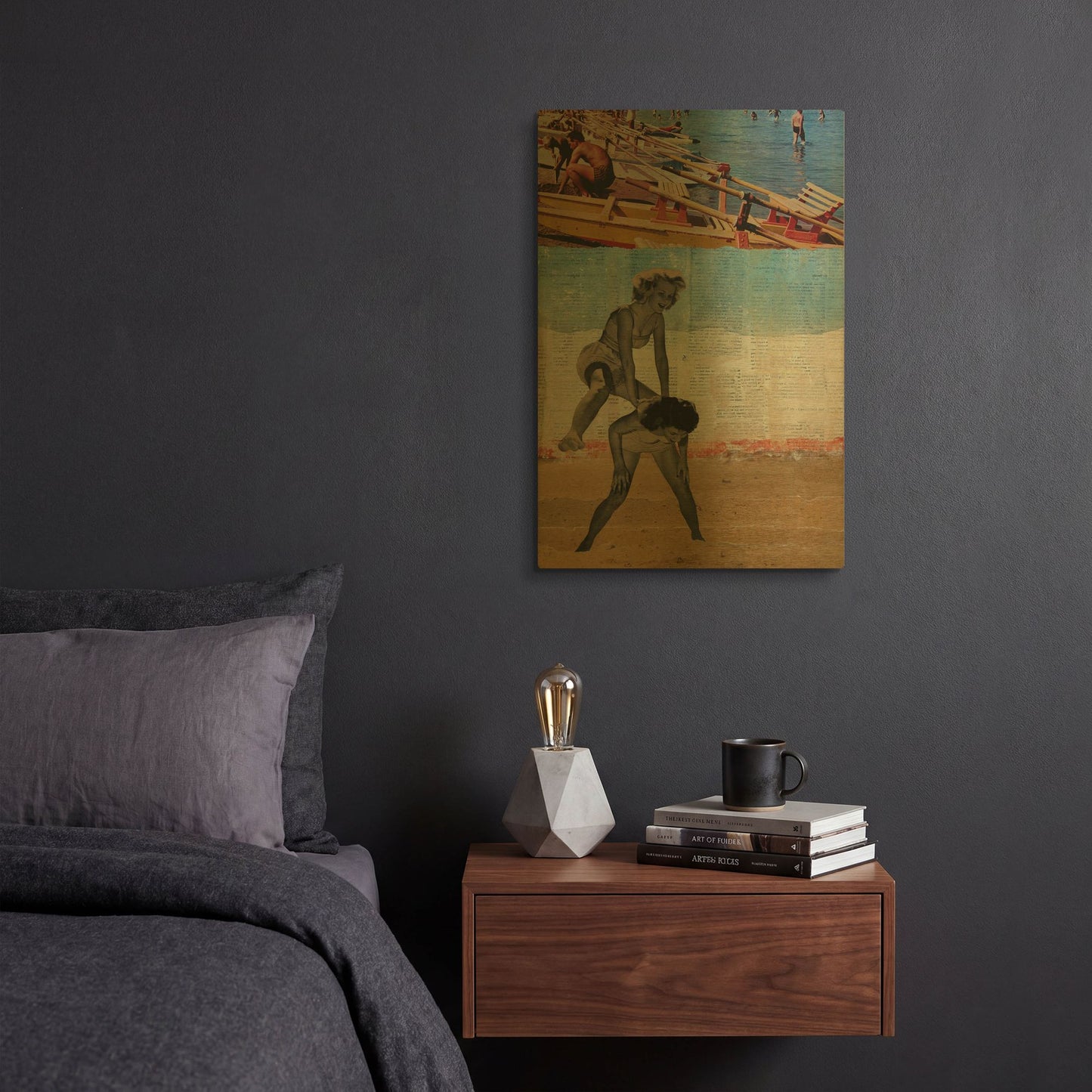 'Sweet Innocence' By DB Waterman Gold Metal Wall Art
