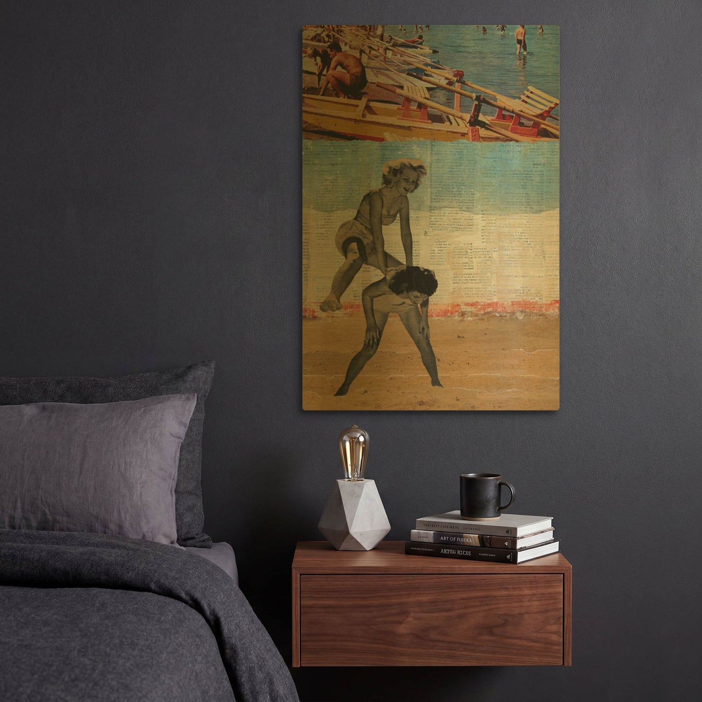 'Sweet Innocence' By DB Waterman Gold Metal Wall Art