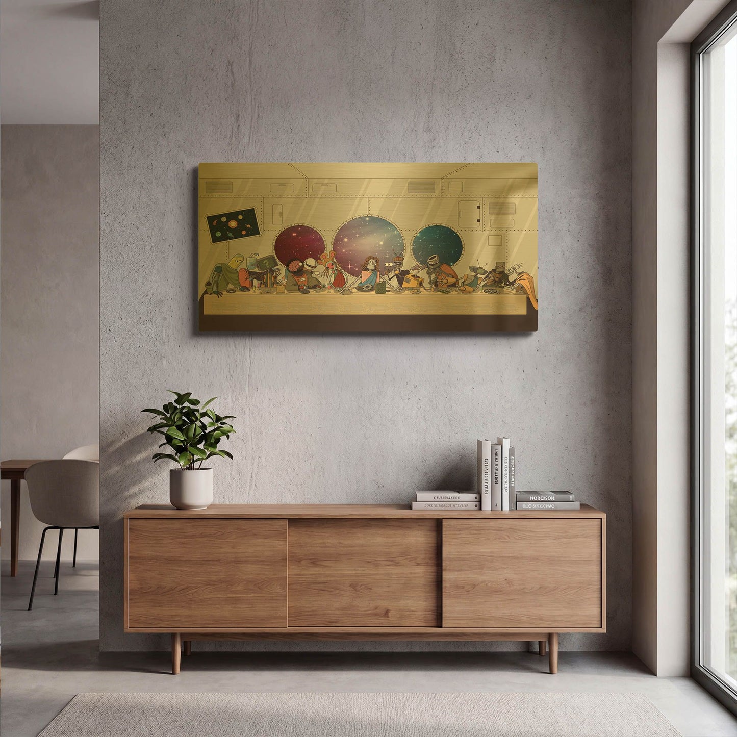 'The Robot' By LUXE Gold Metal Wall Art