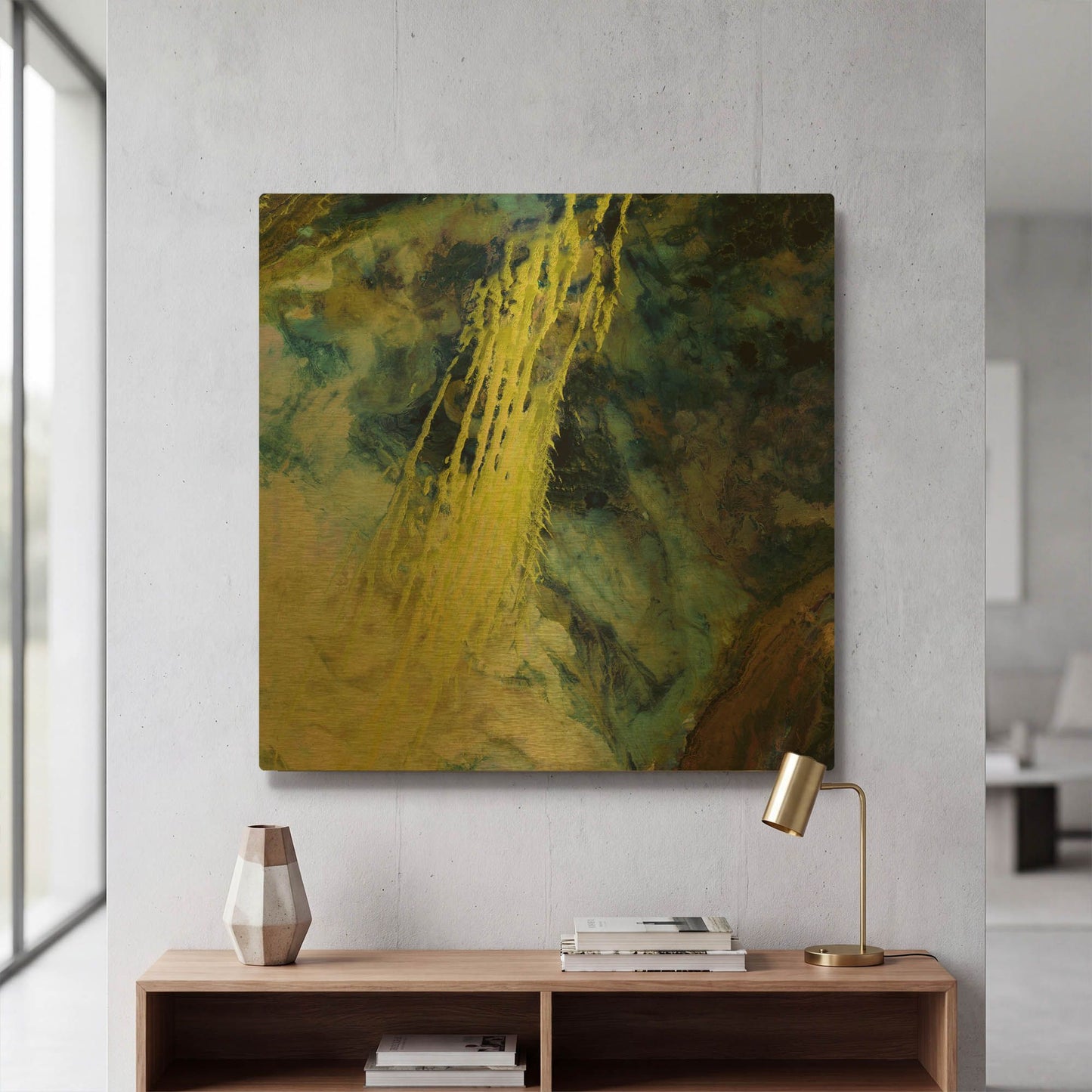 'Earth As Art Saharan Abstract' By NASA Earth As Art Gold Metal Wall Art