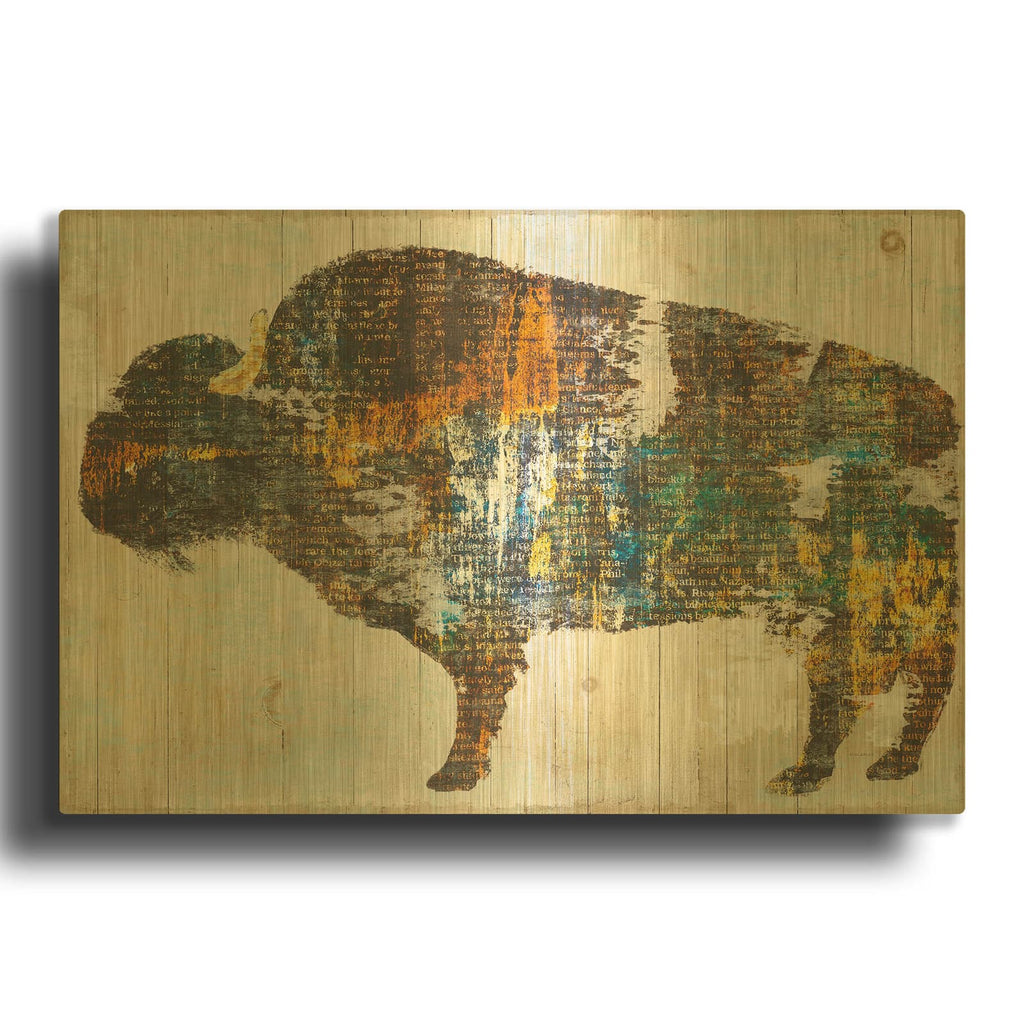 'Free Spirit II Crop' By Sue Schlabach Gold Metal Wall Art