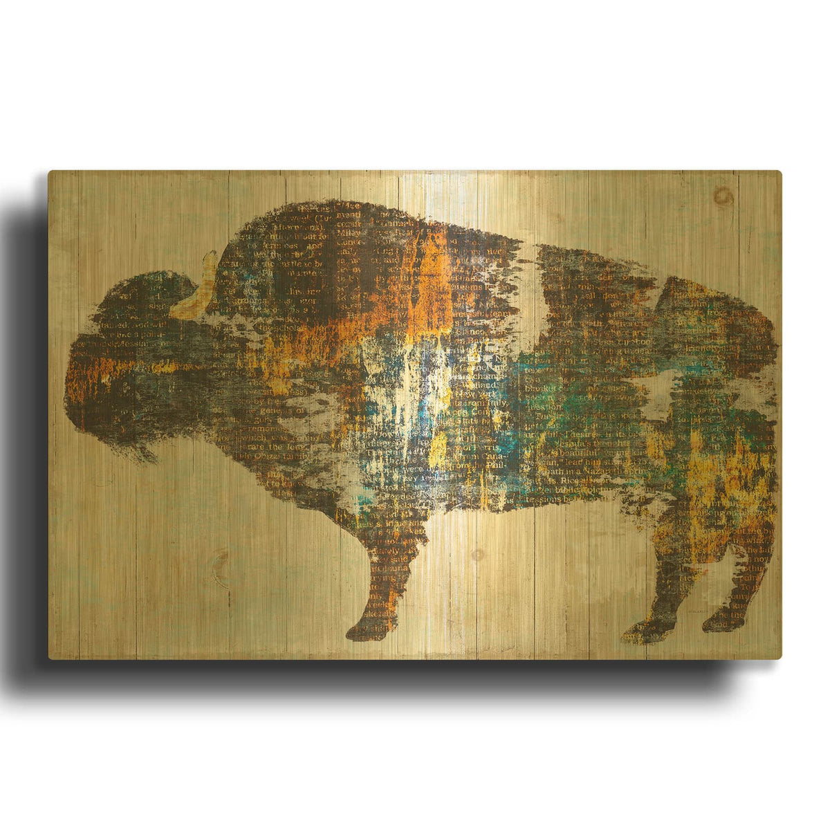 'Free Spirit II Crop' By Sue Schlabach Gold Metal Wall Art