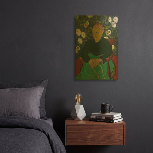 'Madame Roulin Rocking The Cradle' By Vincent Van Gogh Gold Metal Wall Art