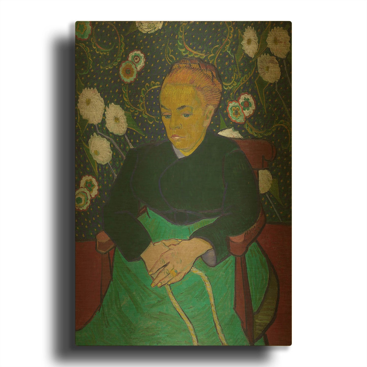 'Madame Roulin Rocking The Cradle' By Vincent Van Gogh Gold Metal Wall Art