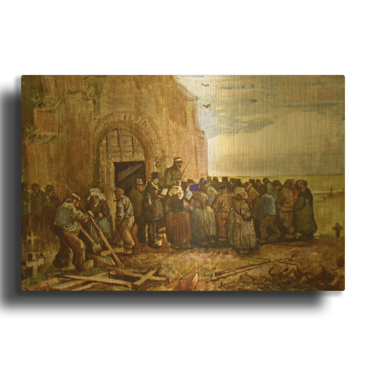 'Vincent Van Gogh 03' By Vincent Van Gogh Gold Metal Wall Art