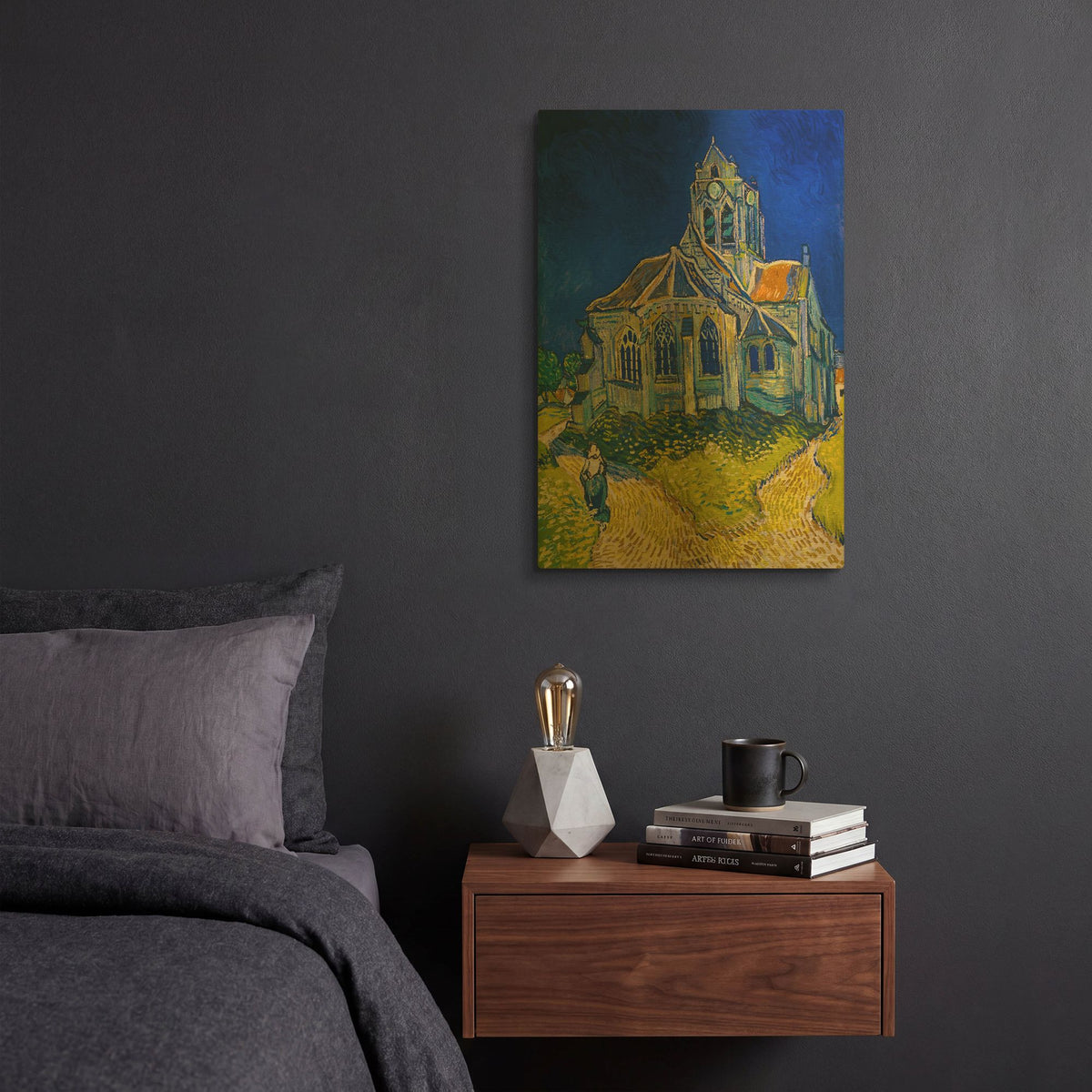 'The Church In Auvers-Sur-Oise, View From The Chevet' By Vincent Van Gogh Gold Metal Wall Art