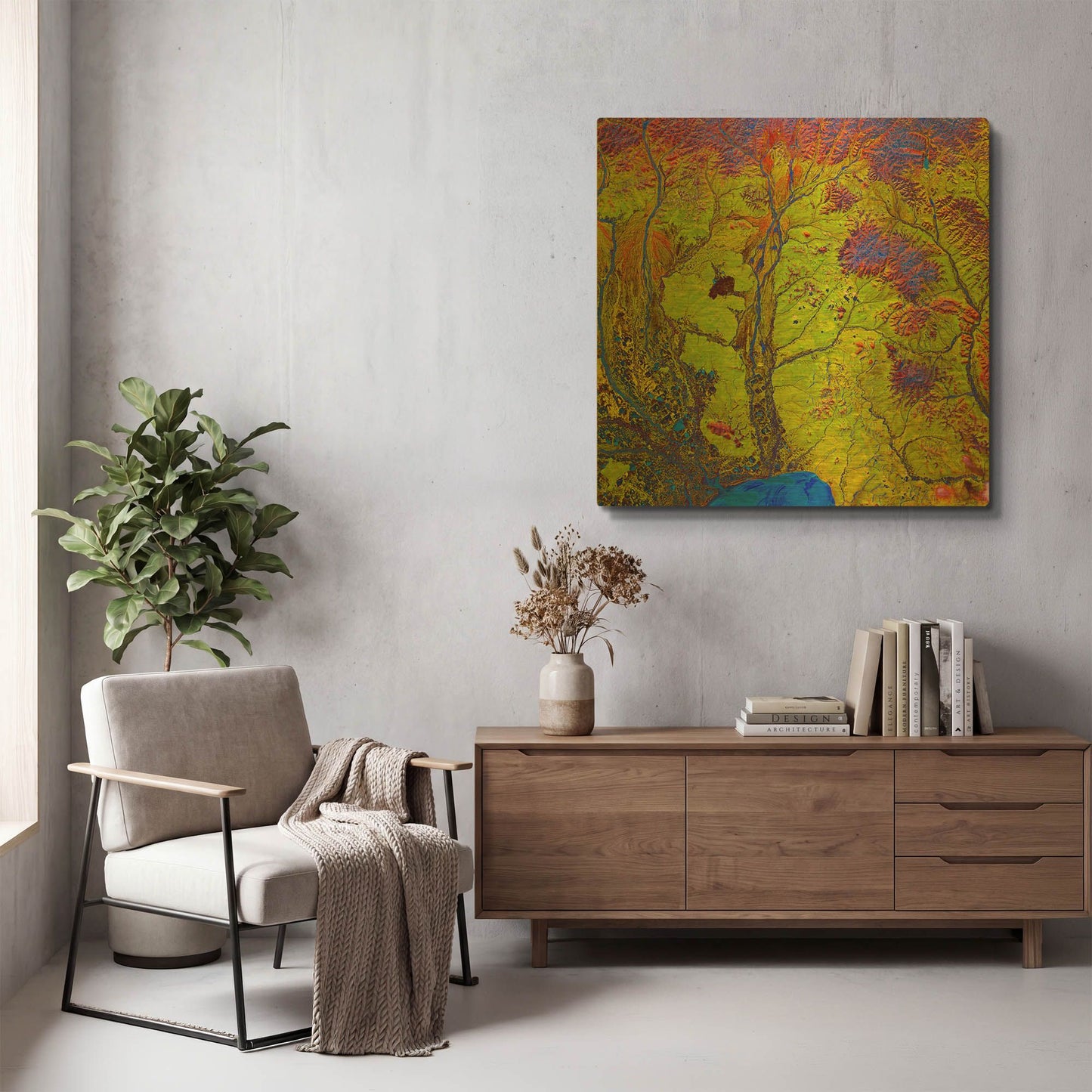 'Earth As Art Siberian Ribbons' By NASA Earth As Art Gold Metal Wall Art