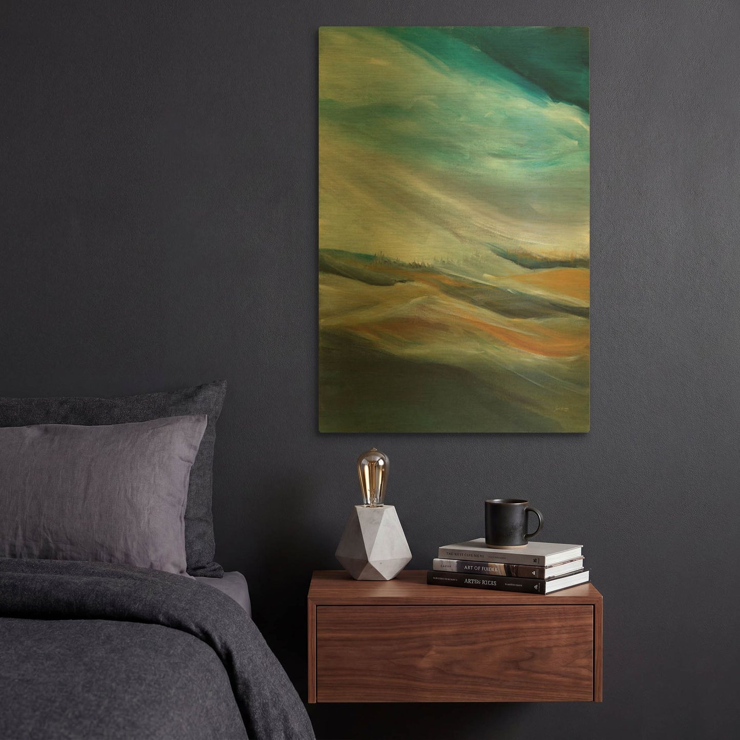 'Sand Storm' By Jan Griggs Gold Metal Wall Art