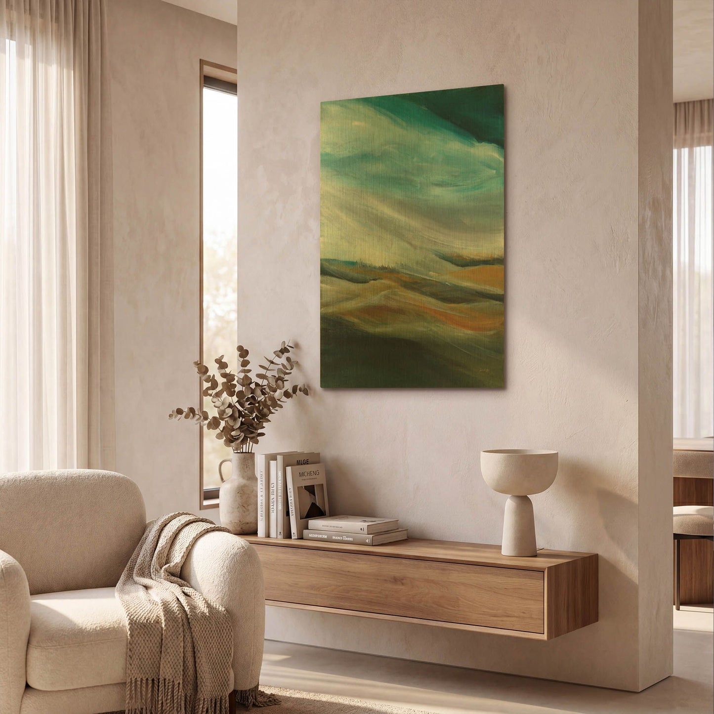 'Sand Storm' By Jan Griggs Gold Metal Wall Art