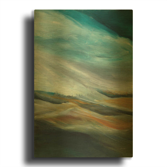 'Sand Storm' By Jan Griggs Gold Metal Wall Art