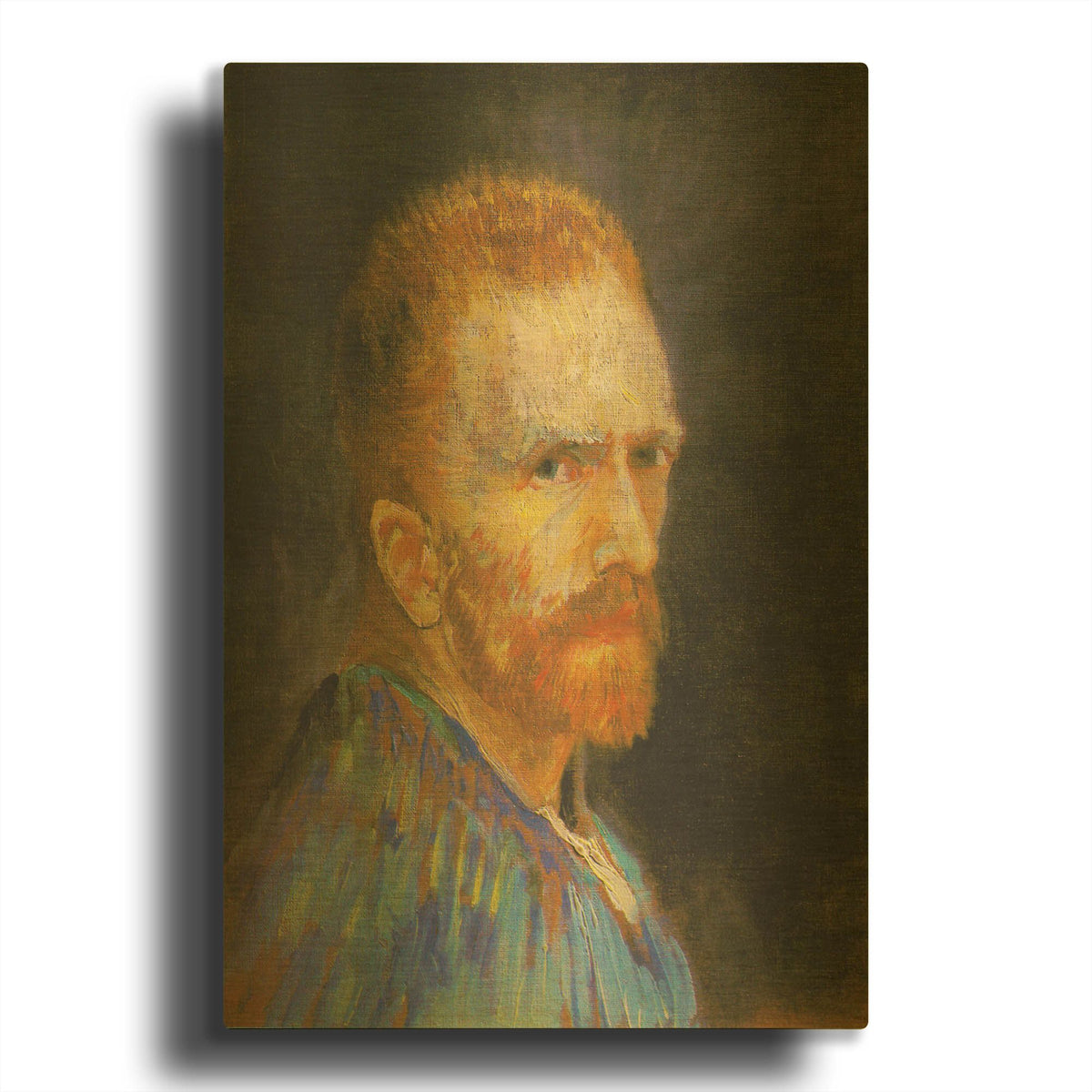 'Selbstbildnis X' By Vincent Van Gogh Gold Metal Wall Art