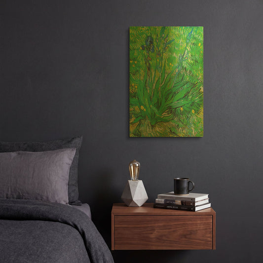 'Iris' By Vincent Van Gogh Gold Metal Wall Art