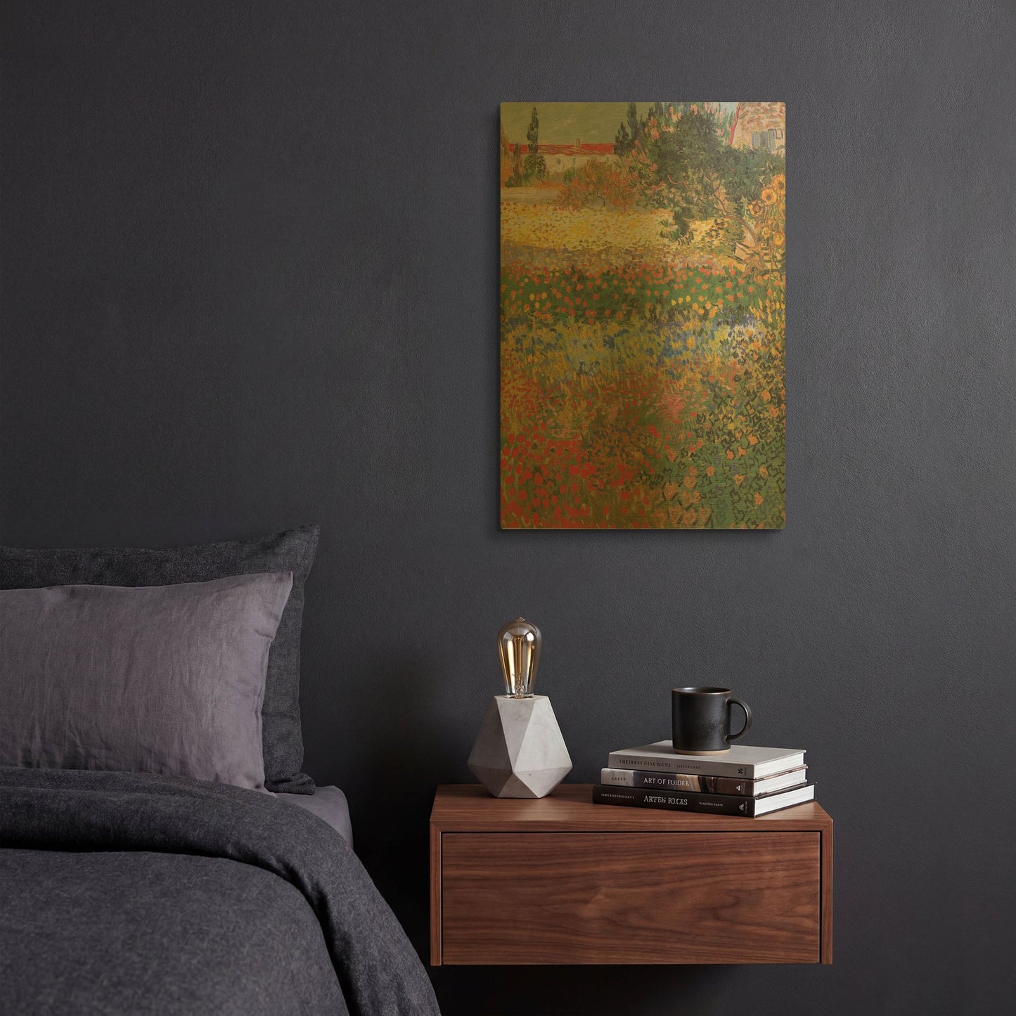 'Blumengarten' By Vincent Van Gogh Gold Metal Wall Art