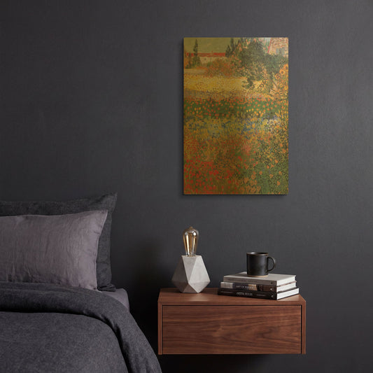 'Blumengarten' By Vincent Van Gogh Gold Metal Wall Art