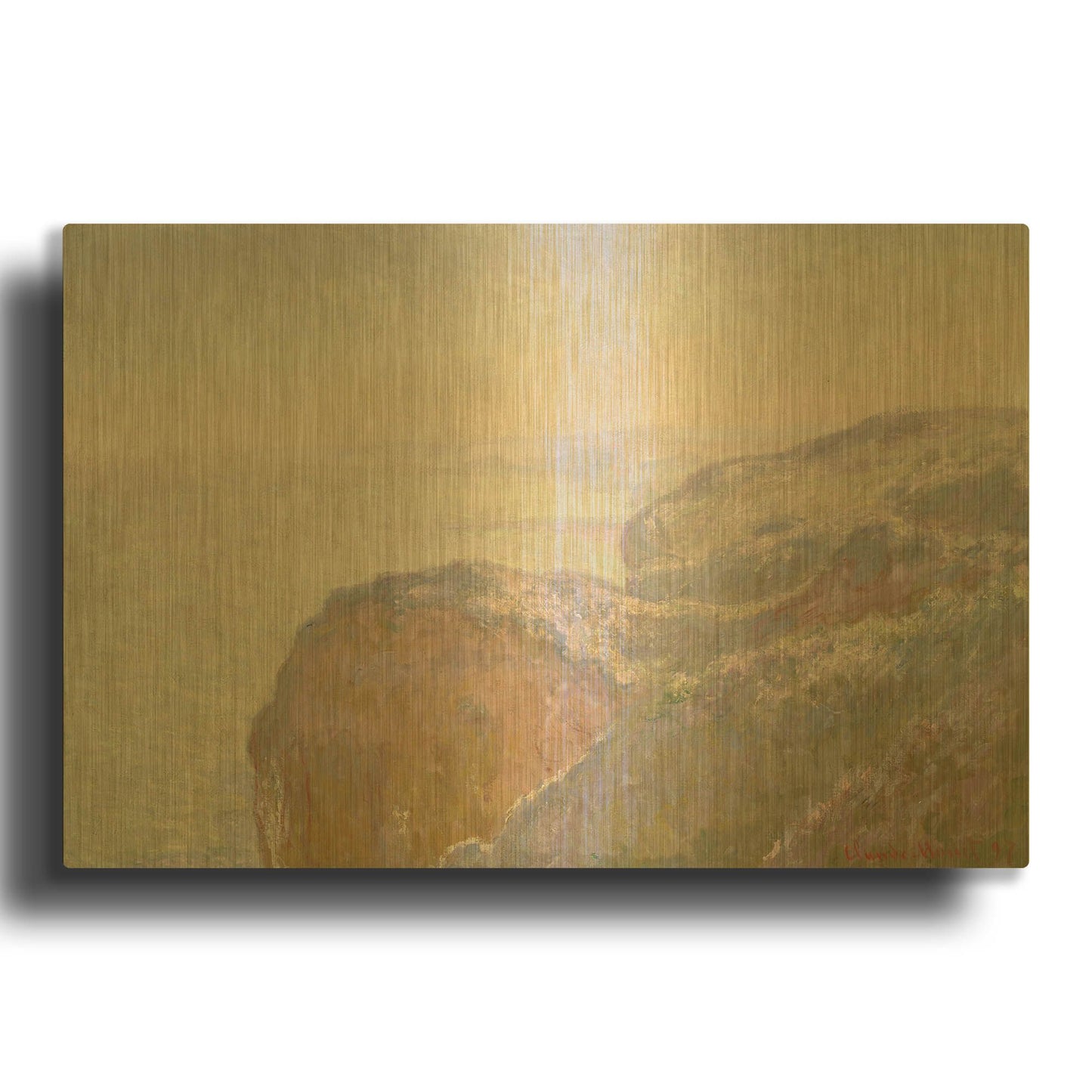 'Val-Saint-Nicolas, Near Dieppe' By Claude Monet Gold Metal Wall Art