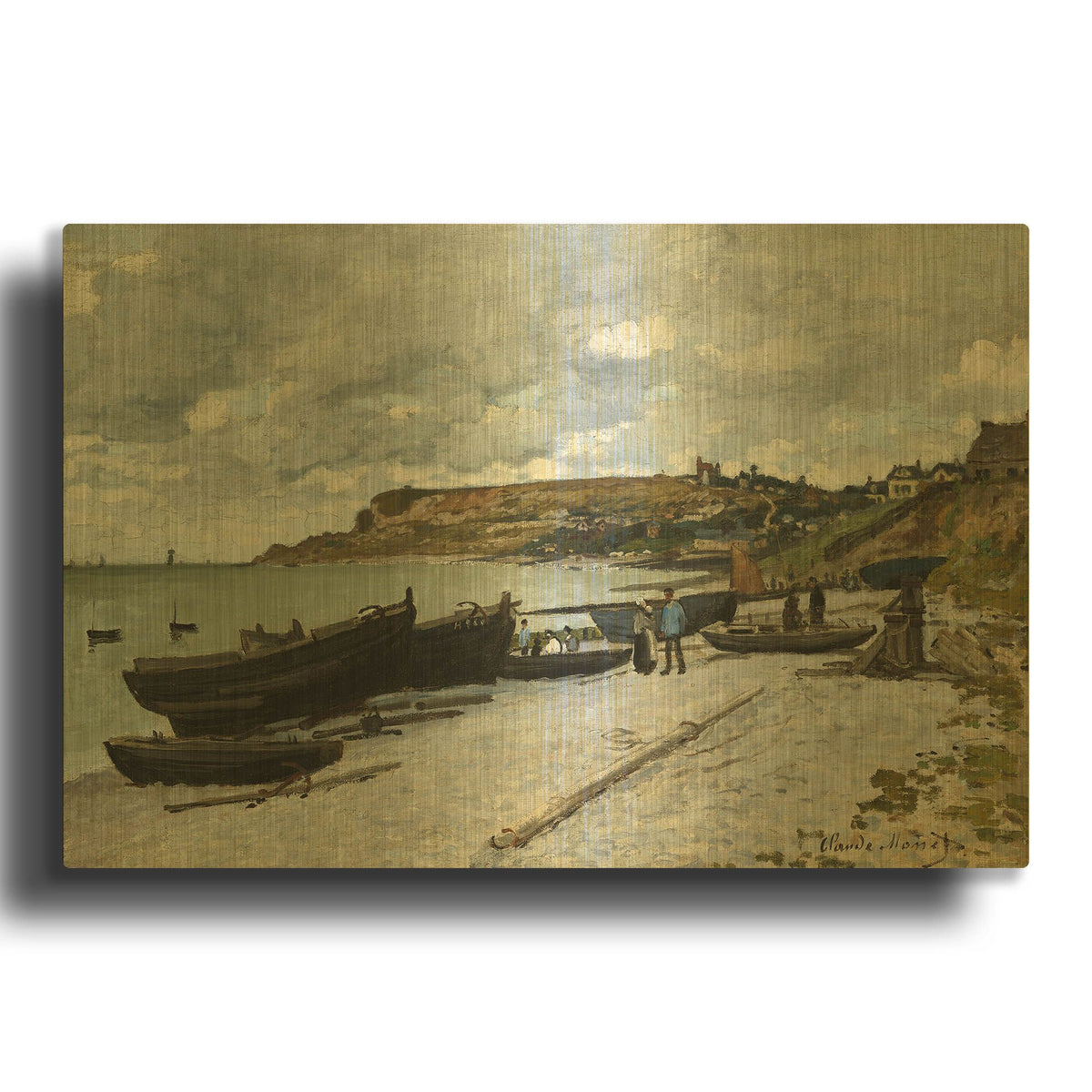 'Sainte-Adresse' By Claude Monet Gold Metal Wall Art