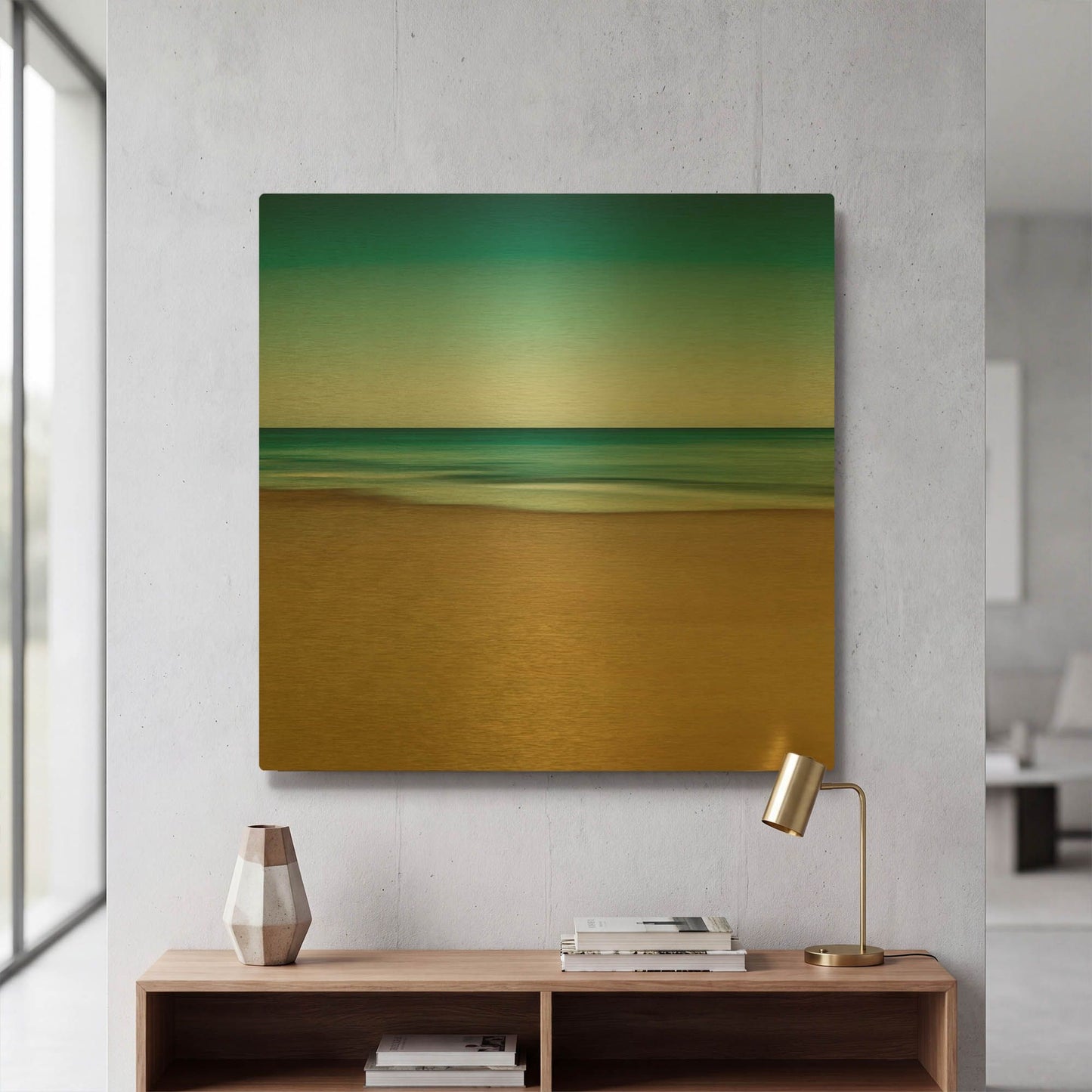 'Montauk Mood' By Kathrine Gendreau Gold Metal Wall Art