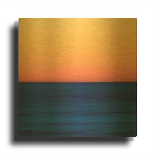 'Fire Water' By Kathrine Gendreau Gold Metal Wall Art