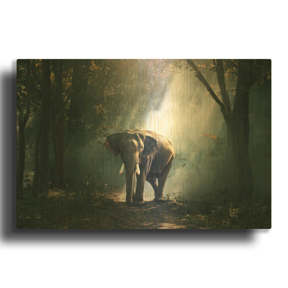 'Elephant' By Luxe Gold Metal Wall Art