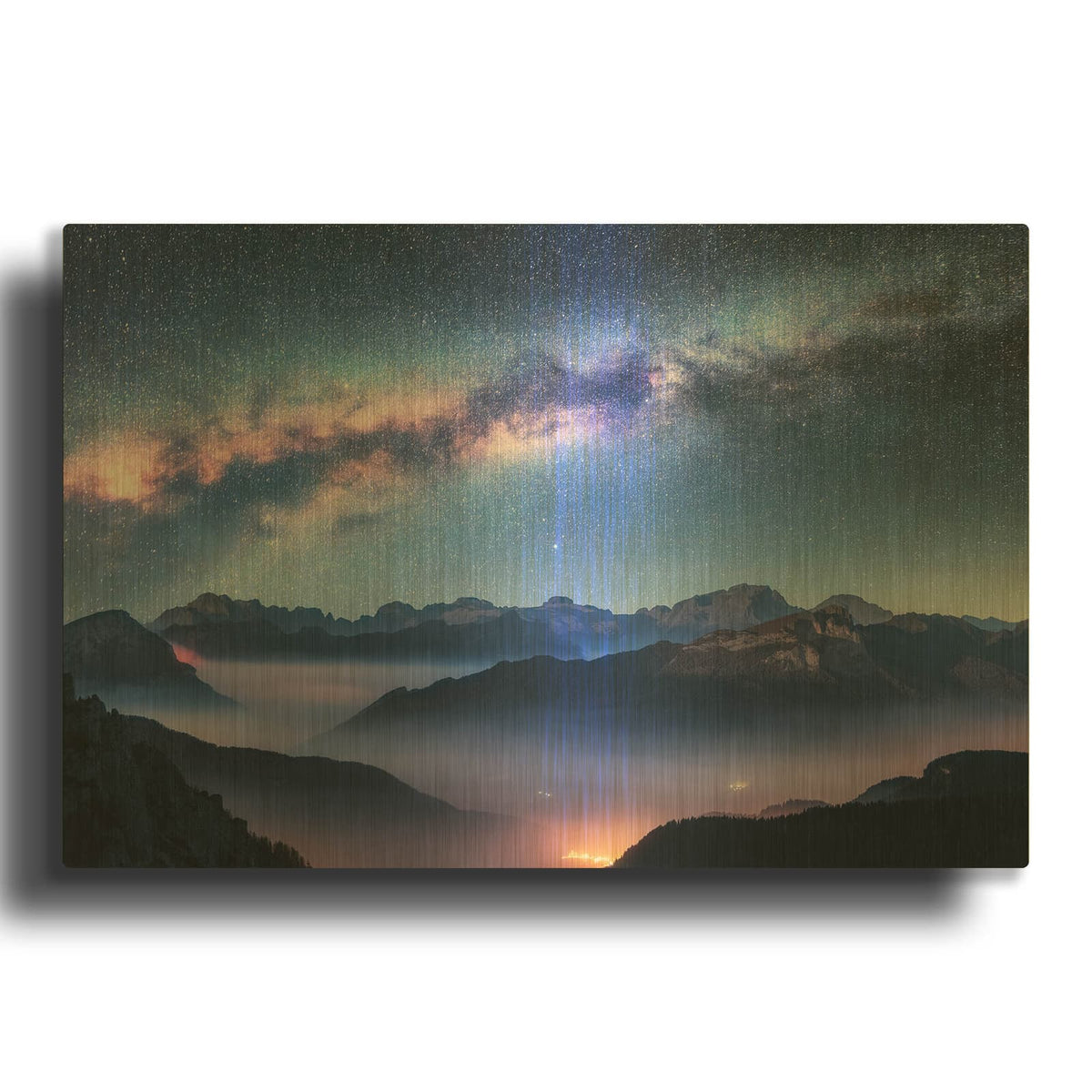 'Inside The Milky Way' By Luxe Gold Metal Wall Art