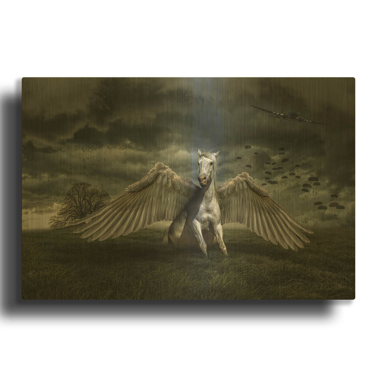 'Pegasus Rising' By Alan Gold Metal Wall Art