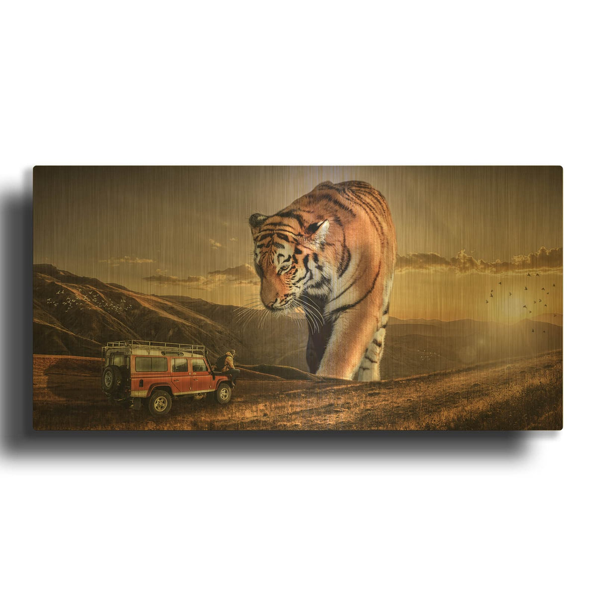 'Hunters' By Alan Gold Metal Wall Art