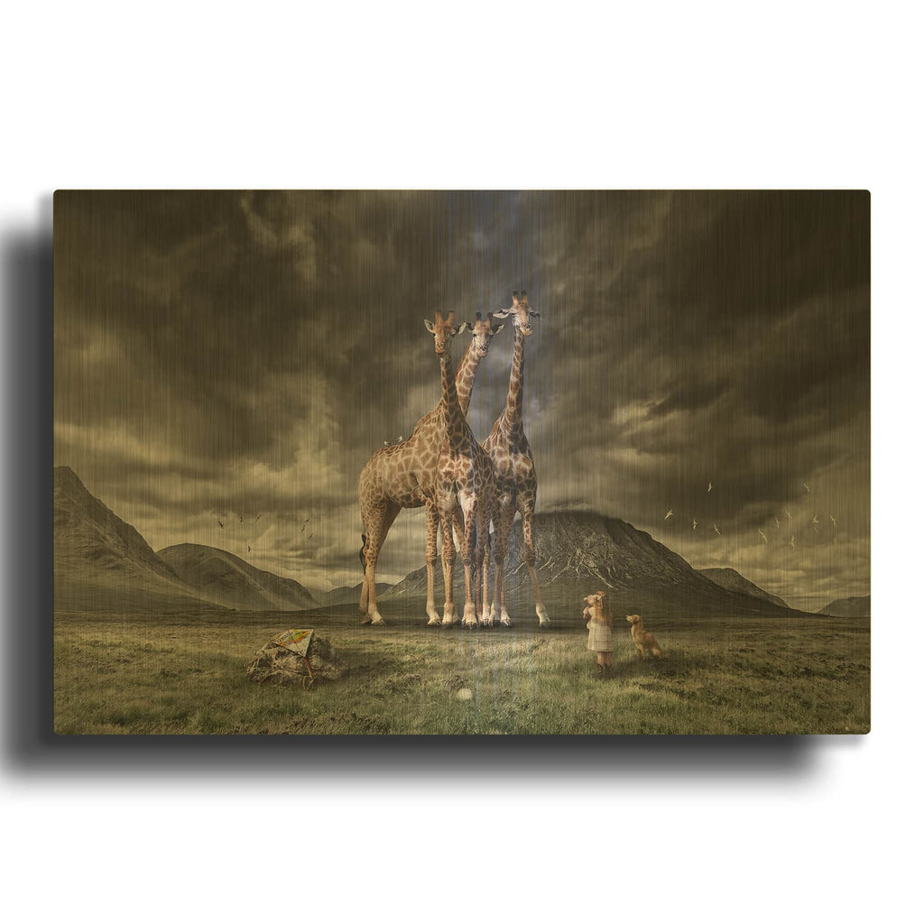 'Long Neck Scotland' By Alan Gold Metal Wall Art