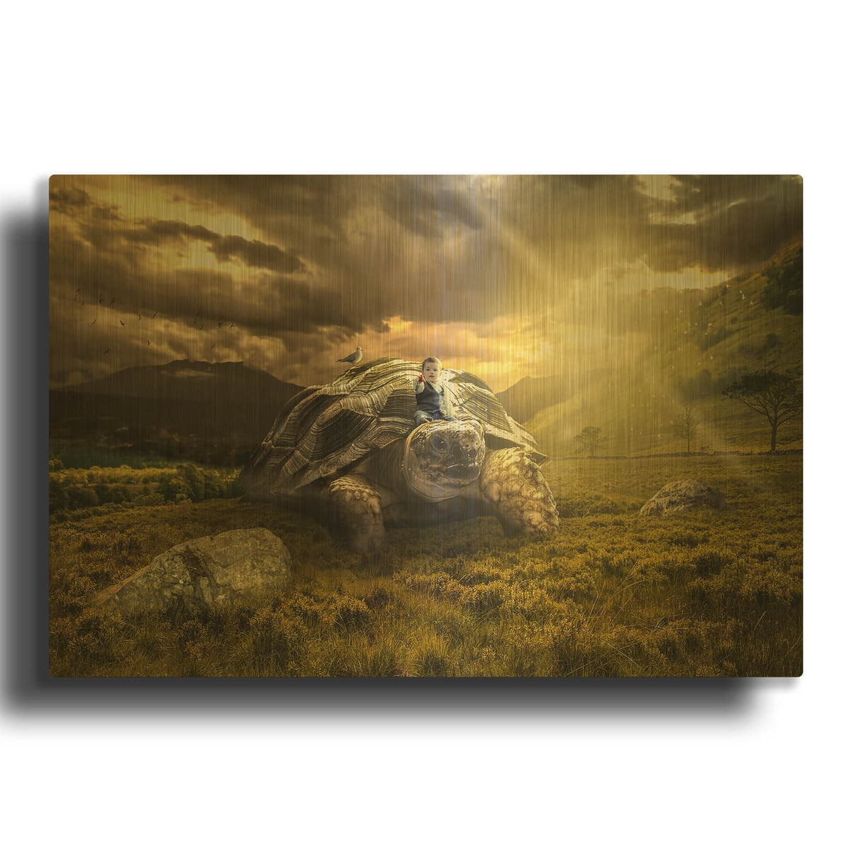 'Onward' By Alan Gold Metal Wall Art