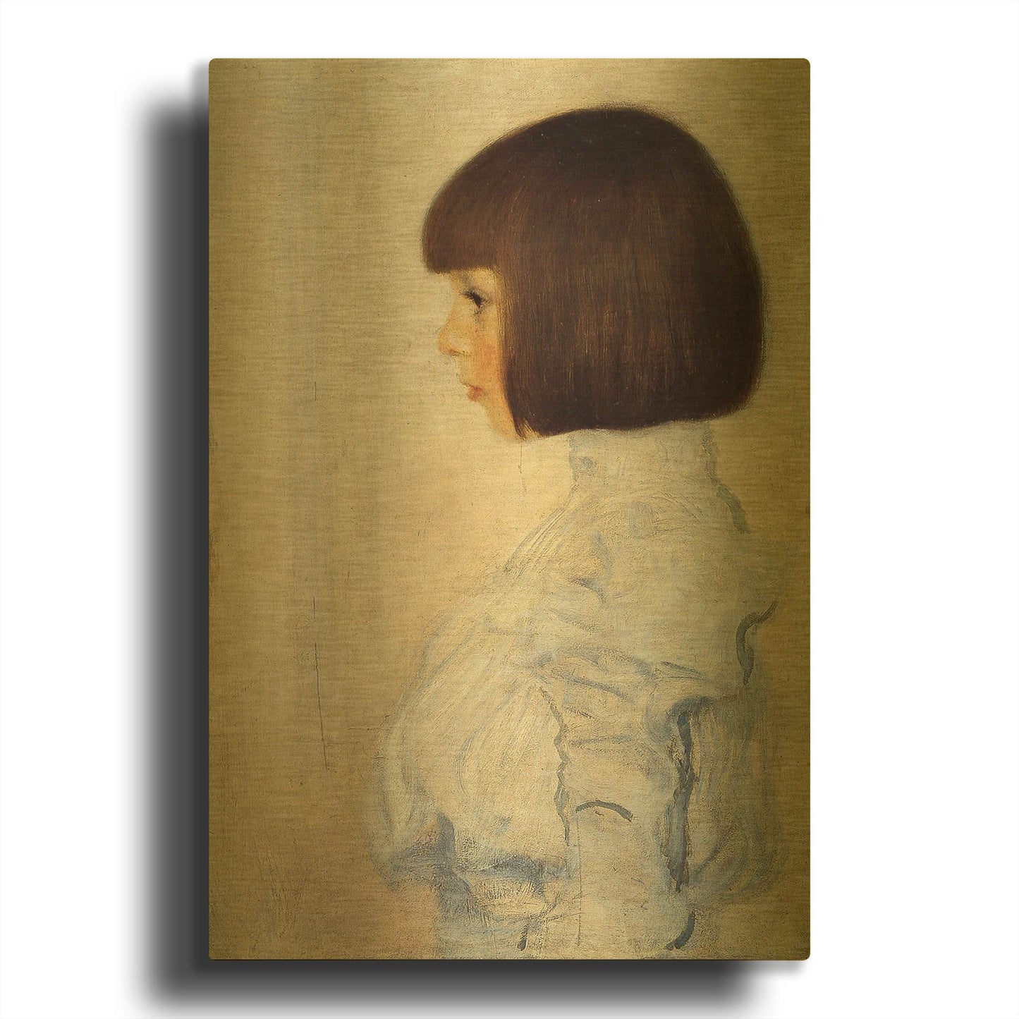 'Portrait of Helene' By Gustav Klimt Gold Metal Wall Art