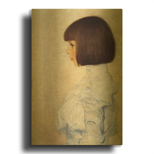 'Portrait of Helene' By Gustav Klimt Gold Metal Wall Art