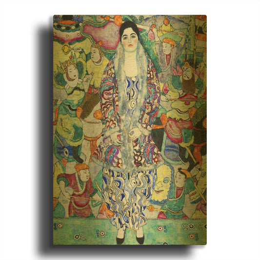 'Portrait of Friederike Maria Beer' By Gustav Klimt Gold Metal Wall Art