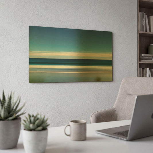 'Lucy Vincent Waves' By Kathrine Gendreau Gold Metal Wall Art