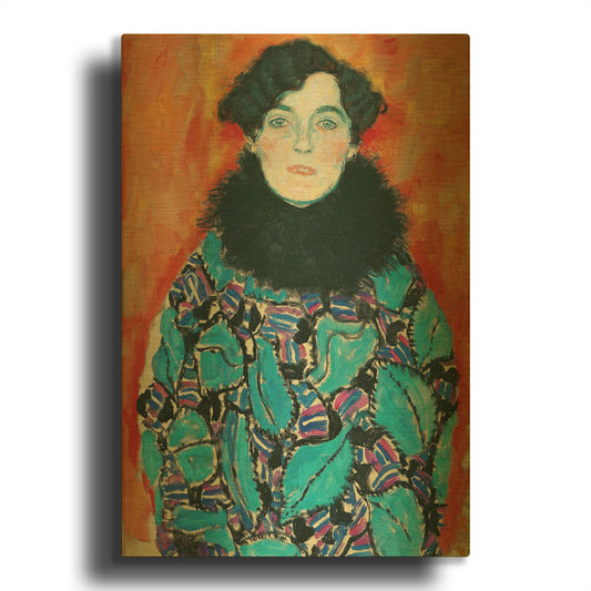 'Johanna Staude' By Gustav Klimt Gold Metal Wall Art