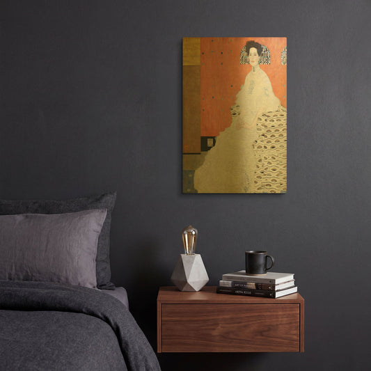 'Fritza Riedler' By Gustav Klimt Gold Metal Wall Art