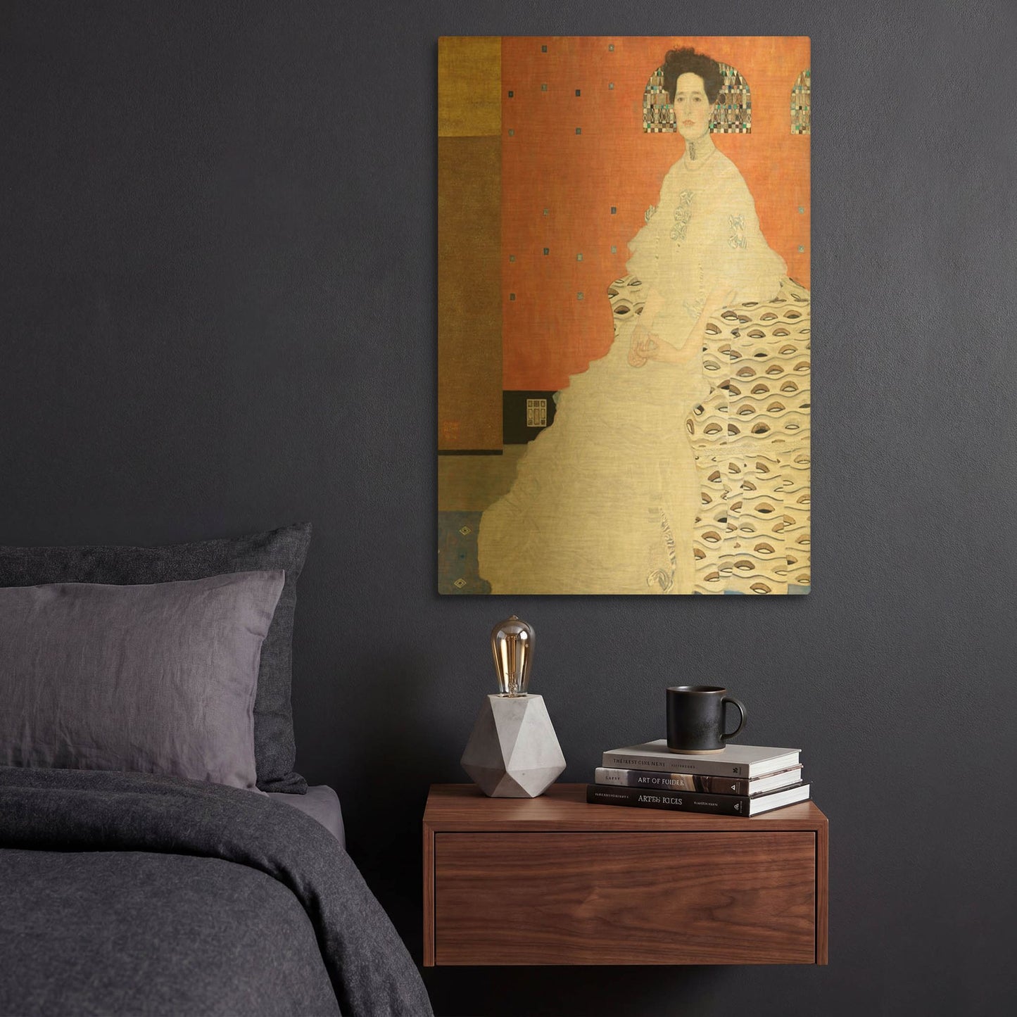 'Fritza Riedler' By Gustav Klimt Gold Metal Wall Art
